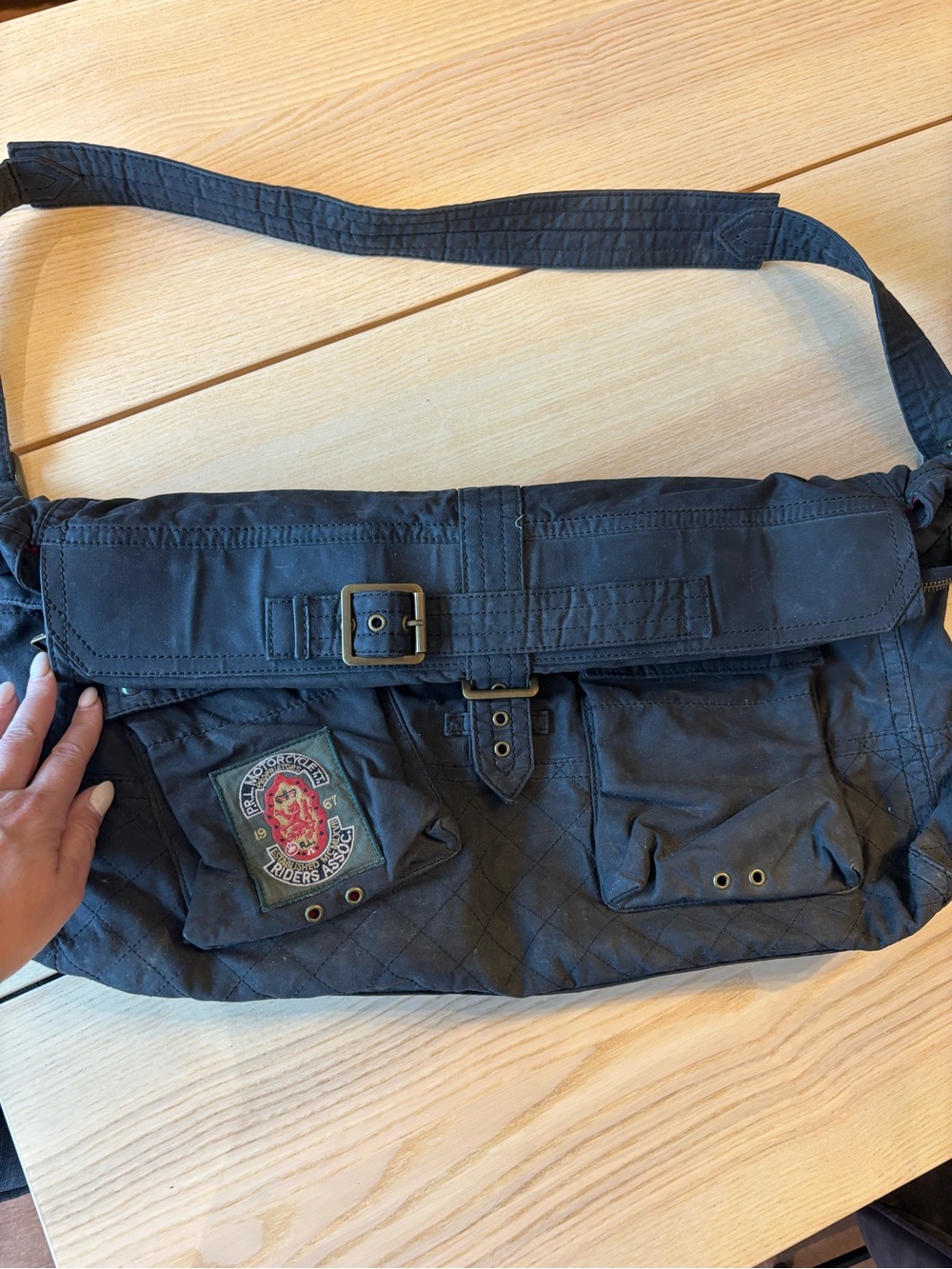 Vintage! Rare! POLO RALPH LAUREN military messenger bag! - Picture 9 of 13